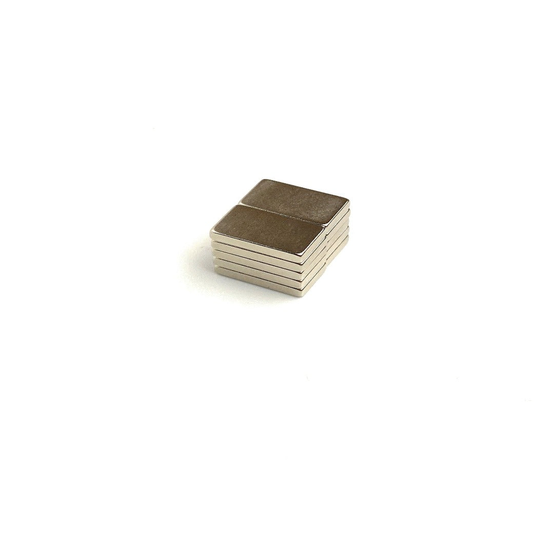Quadermagnet 12,0 x 7,0 x 2,0 mm N45 Nickel hält 1,5 kg