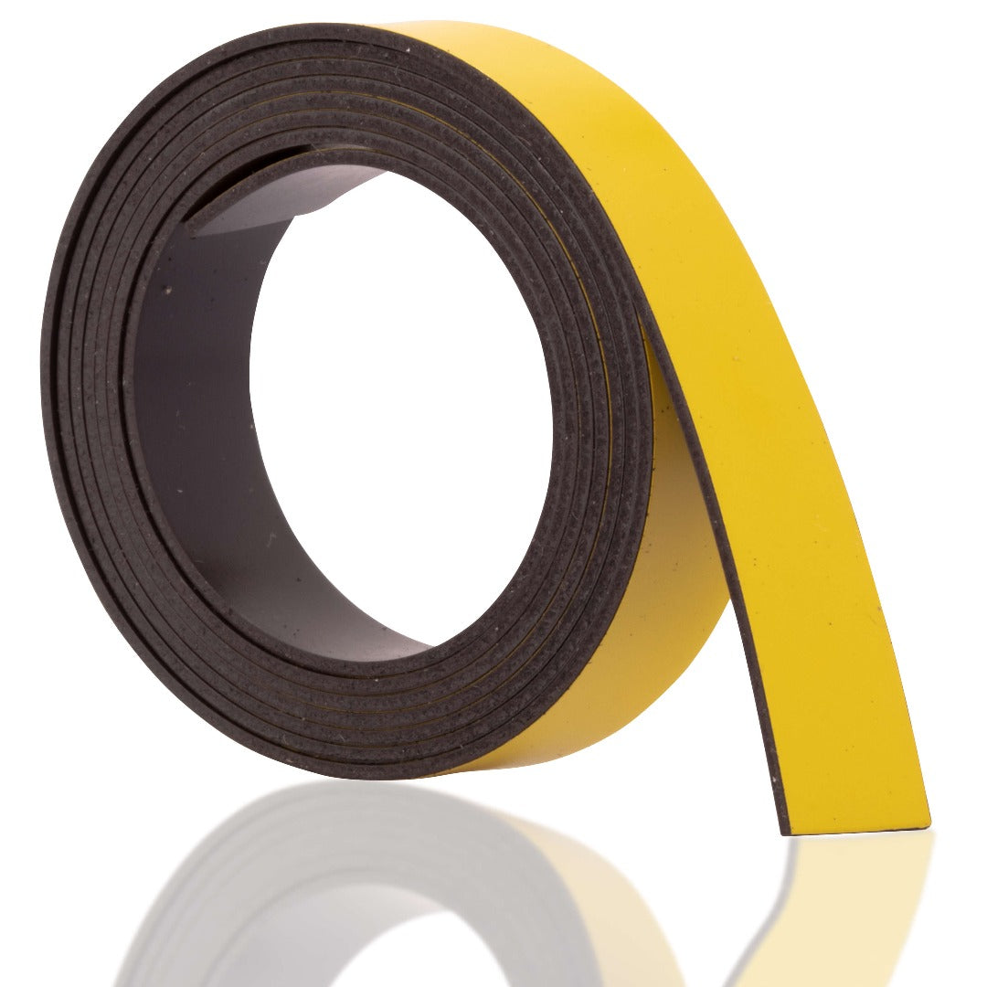 Kennzeichnungsband magnetisch 10 mm breit Gelb